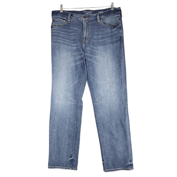 Banana Republic Slim Fit Traveler Jean sz 36x32(30) Mens Light Blue Polycotton - Picture 1 of 12